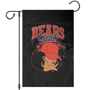 CFB Girl Garden Flag Sports Fan Team Spirit Black Girls TS10 Black Print Your Wear