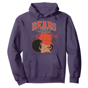 CFB Girl Hoodie Sports Fan Team Spirit Black Girls TS10 Purple Print Your Wear