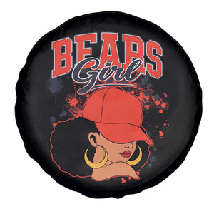 CFB Girl Spare Tire Cover Sports Fan Team Spirit Black Girls TS10 Print Your Wear