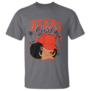 Bears Girl T Shirt Sports Fan Team Spirit Black Girls TS10 Charcoal Print Your Wear
