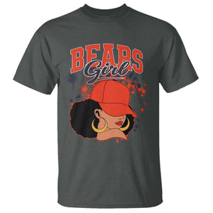 Bears Girl T Shirt Sports Fan Team Spirit Black Girls TS10 Dark Heather Print Your Wear