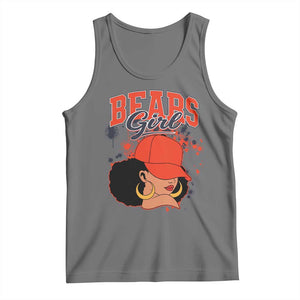 CFB Girl Tank Top Sports Fan Team Spirit Black Girls TS10 Black Heather Print Your Wear