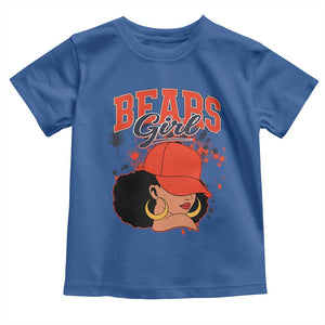CFB Girl Toddler T Shirt Sports Fan Team Spirit Black Girls TS10 Royal Blue Print Your Wear