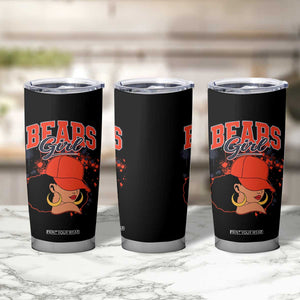 Bears Girl Tumbler Cup Sports Fan Team Spirit Black Girls TS10 Print Your Wear