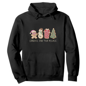 Christmas Pregnancy Announcement Hoodie Cookies For Two Please Xmas Maternity Gift TS10 Black Print Your Wear