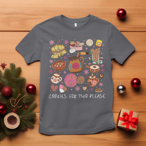 Mexican Christmas Pregnancy Announcement T Shirt Cookies For Two Please Xmas Maternity Gift TS10 Charcoal Print Your Wear
