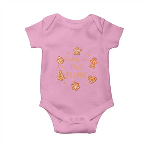 Christmas Pregnant Baby Onesie Cookies For Two Please Pregnancy Announcement TS10 Light Pink Print Your Wear