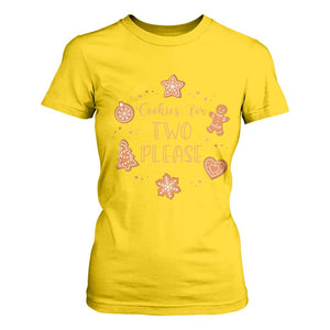 Christmas Pregnant T Shirt For Women Cookies For Two Please Pregnancy Announcement TS10 Daisy Print Your Wear