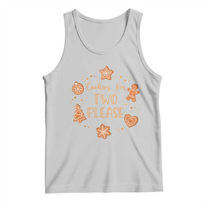 Christmas Pregnant Tank Top Cookies For Two Please Pregnancy Announcement TS10 Ash Print Your Wear