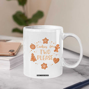 Christmas Pregnant Coffee Mug Cookies For Two Please Pregnancy Announcement TS10 Print Your Wear