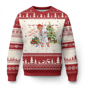 Funny Christmas Trump Ugly Christmas Sweater Sorry Merica Is Full Ugly Xmas TS10 Red Print Your Wear