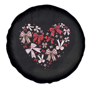 Coquette Valentine's Day Heart Bow Spare Tire Cover TS10 Print Your Wear