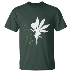 Marijuana T Shirt Weed Fairy Fantasy Leaf Stoner Pot Smoker Cannabis TS10 Dark Forest Green Print Your Wear