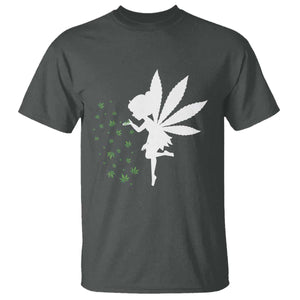 Marijuana T Shirt Weed Fairy Fantasy Leaf Stoner Pot Smoker Cannabis TS10 Dark Heather Print Your Wear
