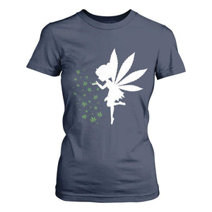 Marijuana T Shirt For Women Weed Fairy Fantasy Leaf Stoner Pot Smoker Cannabis TS10 Navy Print Your Wear