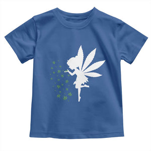 Marijuana Toddler T Shirt Weed Fairy Fantasy Leaf Stoner Pot Smoker Cannabis TS10 Royal Blue Print Your Wear