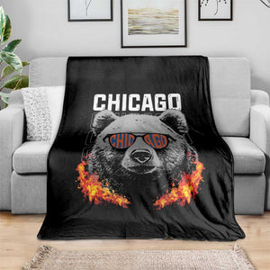 Bears Mascot Throw Blanket Vintage Retro Chicago TS10 Print Your Wear