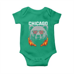 Bears Mascot Baby Onesie Vintage Retro Chicago TS10 Irish Green Print Your Wear