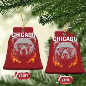 Bears Mascot Christmas Ornament Vintage Retro Chicago TS10 Bell Flake Red Print Your Wear