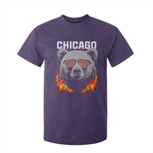 Bears Mascot T Shirt For Kid Vintage Retro Chicago TS10 Purple Print Your Wear