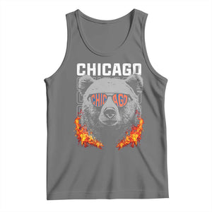 Bears Mascot Tank Top Vintage Retro Chicago TS10 Black Heather Print Your Wear