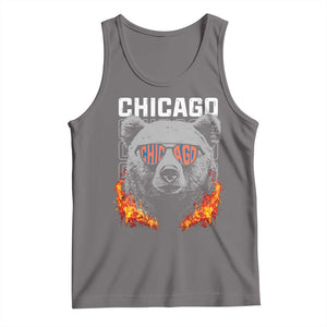 Bears Mascot Tank Top Vintage Retro Chicago TS10 Deep Heather Print Your Wear