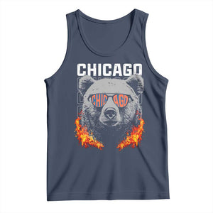 Bears Mascot Tank Top Vintage Retro Chicago TS10 Navy Print Your Wear