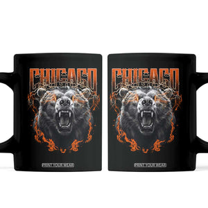Vintage Chicago Coffee Mug Retro Graphic Wild Bear Streetwear Bootleg TS10 Black Print Your Wear