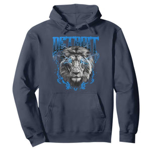Lion Lovers Hoodie Detroit Fan Apparel TS10 Navy Print Your Wear