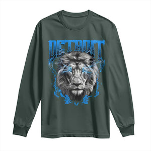 LF Game Day Long Sleeve Shirt Football Fan Apparel TS10 Dark Forest Green Print Your Wear
