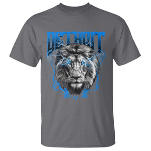 Lion Lovers T Shirt Detroit Fan Apparel TS10 Charcoal Print Your Wear