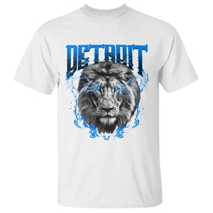 Lion Lovers T Shirt Detroit Fan Apparel TS10 White Print Your Wear