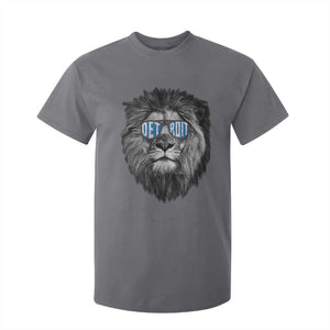 Lion Lovers T Shirt For Kid Wearing Glasses Retro Vintage Style Detroit Fan TS10 Charcoal Print Your Wear