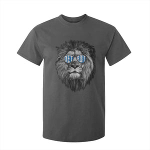 Lion Lovers T Shirt For Kid Wearing Glasses Retro Vintage Style Detroit Fan TS10 Dark Heather Print Your Wear