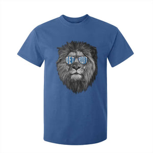 Lion Lovers T Shirt For Kid Wearing Glasses Retro Vintage Style Detroit Fan TS10 Royal Blue Print Your Wear