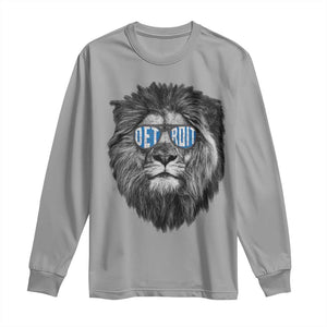 LF Game Day Long Sleeve Shirt Wearing Glasses Retro Vintage Style Football Fan TS10 Sport Gray Print Your Wear