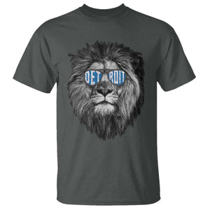 Lion Lovers T Shirt Wearing Glasses Retro Vintage Style Detroit Fan TS10 Dark Heather Print Your Wear