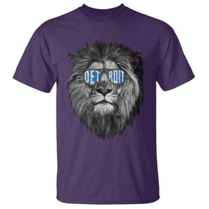 Lion Lovers T Shirt Wearing Glasses Retro Vintage Style Detroit Fan TS10 Purple Print Your Wear