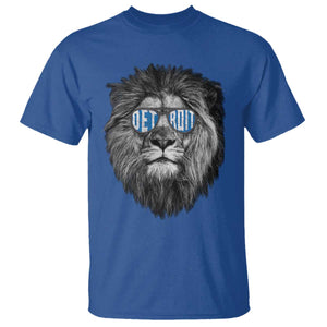 Lion Lovers T Shirt Wearing Glasses Retro Vintage Style Detroit Fan TS10 Royal Blue Print Your Wear