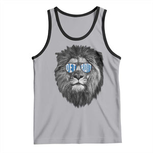 LF Game Day Tank Top Wearing Glasses Retro Vintage Style Football Fan TS10 Athletic Heather Black Print Your Wear