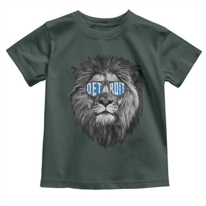 LF Game Day Toddler T Shirt Wearing Glasses Retro Vintage Style Football Fan TS10 Dark Forest Green Print Your Wear