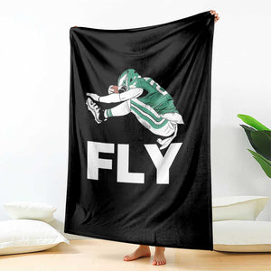 Philly Fan Throw Blanket Barkley Backwards Hurdle TS10 Print Your Wear