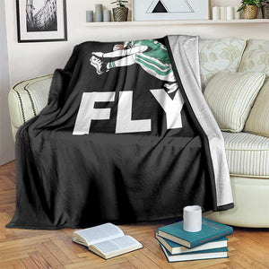Philly Fan Throw Blanket Barkley Backwards Hurdle TS10 Print Your Wear