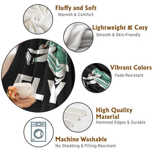 Philly Fan Throw Blanket Barkley Backwards Hurdle TS10 Print Your Wear