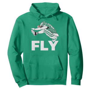 Philly Fan Hoodie Barkley Backwards Hurdle TS10 Irish Green Print Your Wear