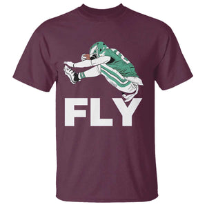 Philly Fan T Shirt Barkley Backwards Hurdle TS10 Maroon Print Your Wear