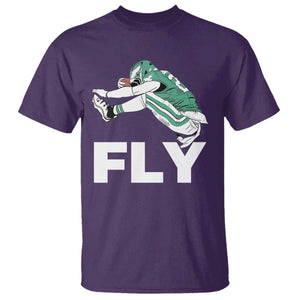Philly Fan T Shirt Barkley Backwards Hurdle TS10 Purple Print Your Wear