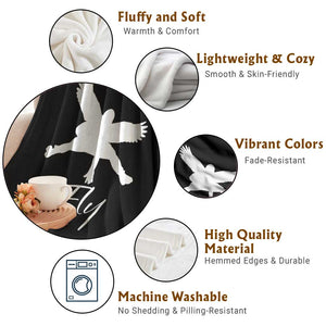 Eagles Fly Throw Blanket Philadelphia Birds Spirit TS10 Print Your Wear