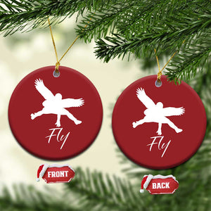 Eagles Fly Christmas Ornament Philadelphia Birds Spirit TS10 Circle Red Print Your Wear