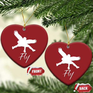 Eagles Fly Christmas Ornament Philadelphia Birds Spirit TS10 Heart Red Print Your Wear